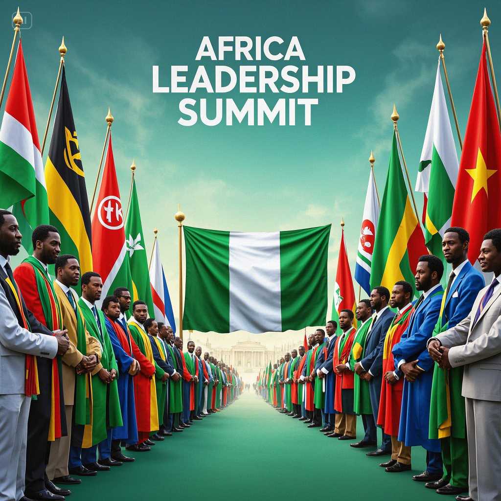 Create an image for _Africa Leadership Summit_ Add the flag image of all Africa countries. Make Nige... (1) Create an image for _Africa Leadership Summit_ Add the flag image of all Africa countries. Make Nige... (1)